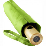 eco friendly Faltschirm mit Bambus Griff und PET Bespannung, Ökobrella, ökologischer Werbeschirm